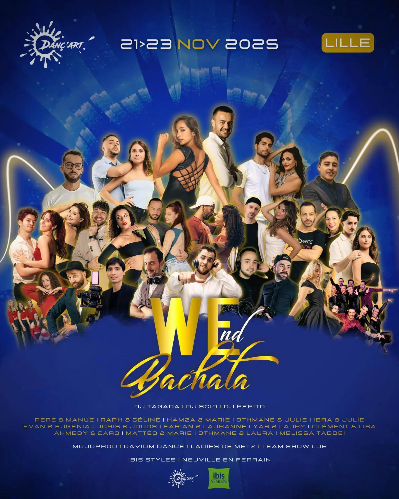 WEnd Bachata Lille 21-23 Nov 2025 flyer