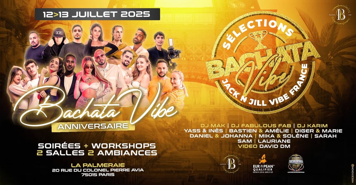 Bachata Vibe – J&J Finals 2025 flyer